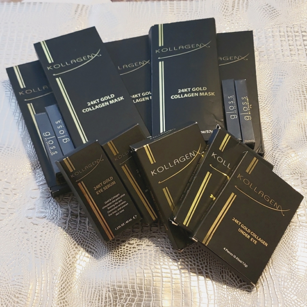 24KT Gold KOLLAGENX facial care bundle